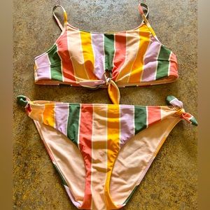 Hollister striped bikini